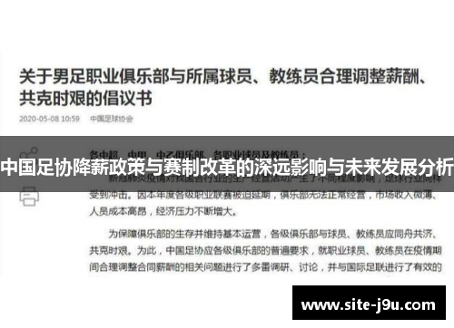 中国足协降薪政策与赛制改革的深远影响与未来发展分析